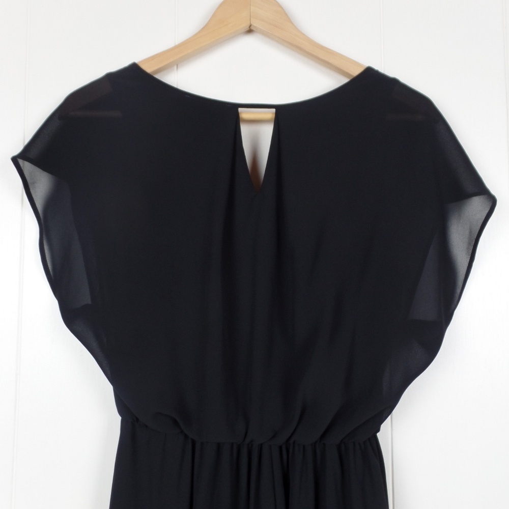 Lush chiffon short sleeve dress L - Picture 2 of 4